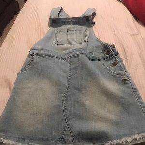 Jean overall dress